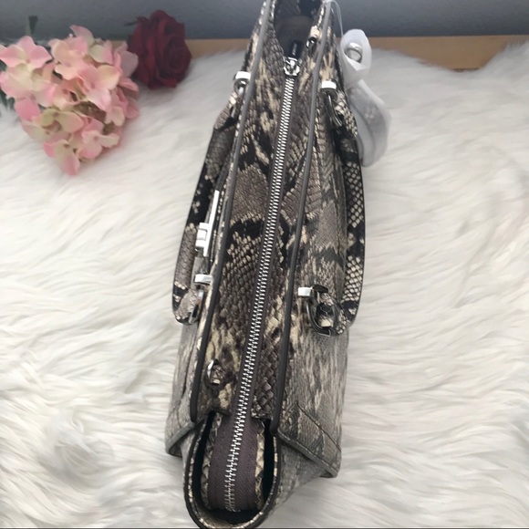 Michael Kors Leather Snakeprint Satchel - Picture 6 of 9
